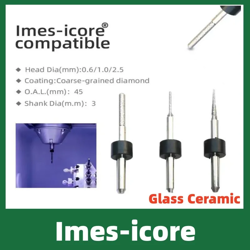 Imes Icores 리튬 디실리케이트 세라믹 드릴용 다이아몬드 코팅 커터 밀링 도구, 150ipro 250i pro T23 T22 T21 버