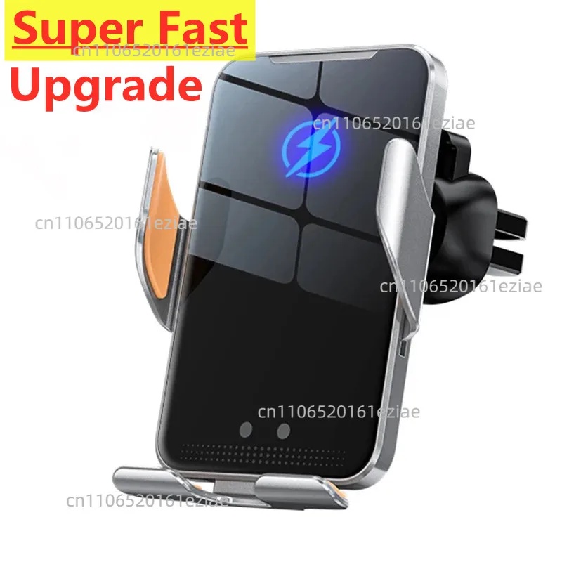 Car Wireless Charger Auto Car Mount Phone Holder Stand For iPhone 15 14 for Samsung Xiaomi Infrared Induction 15W Fast Charging