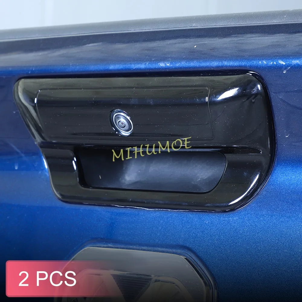 Glossy Black Rear Trunk Door Handle Cover Trims For Ram 1500 2019-2024 Accessories