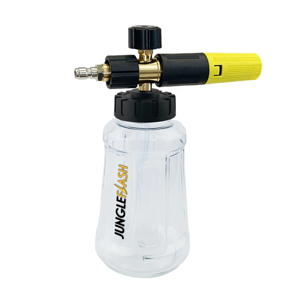 JUNGLEFLASH Pro Snow Foam Gun 1/4 Quick Connect with Foam Cannon Quick Connector also Fit for Karcher K1700 K1800