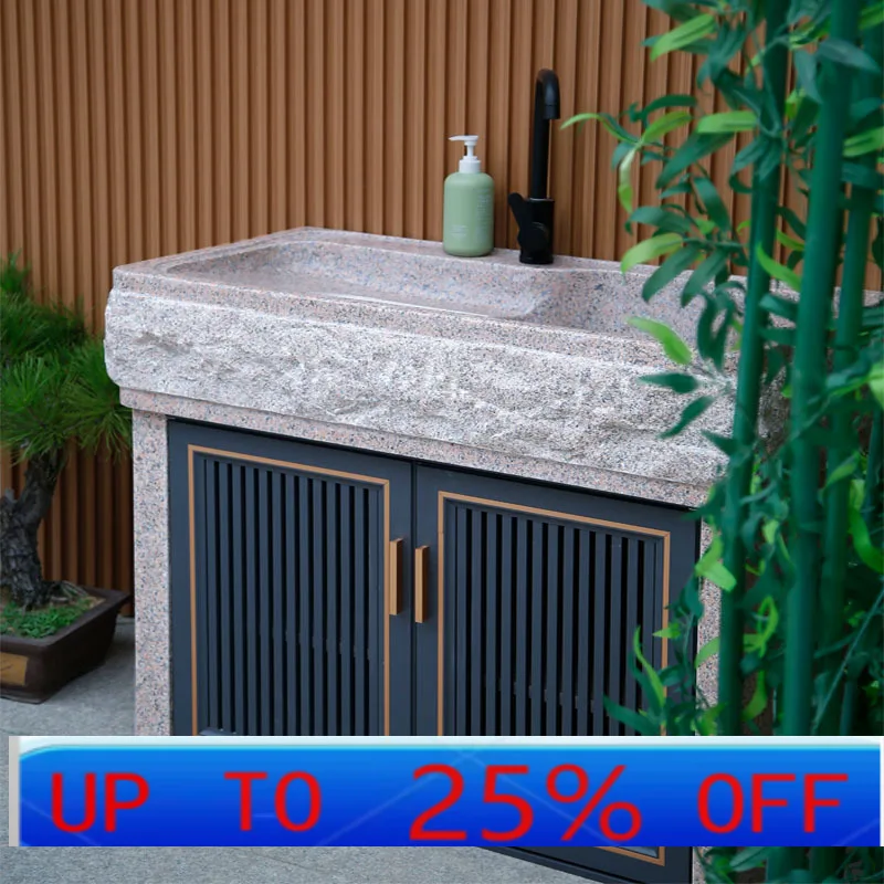 

LMMlaundry pool with washboard integrated whole stone sink courtyard outdoor pool granite wash basin