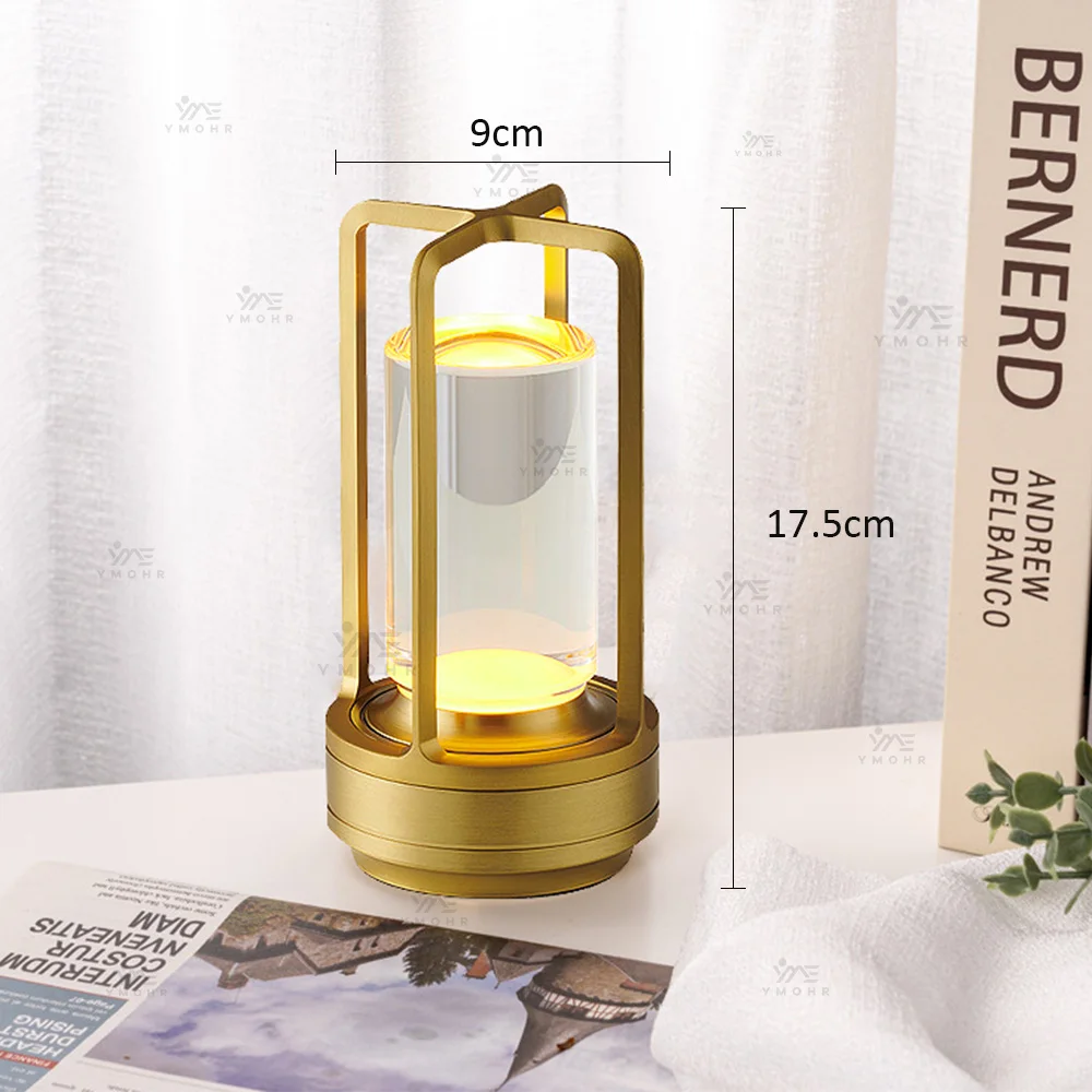 New 2 Style Touch Table Lamp Night Light Bedside Reading Lamp Portable Camping Lamp Atmosphere Light USB Rechargeable Led Lights