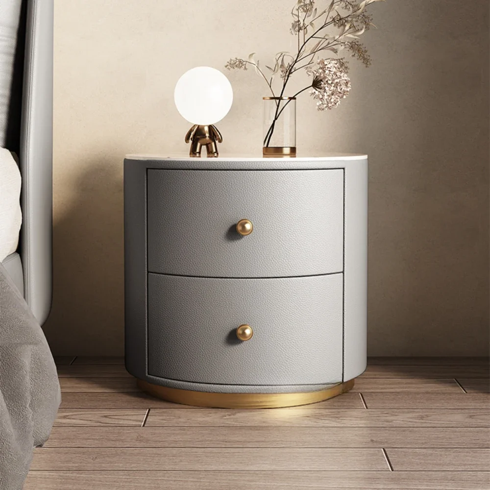 

2024 New Light Luxury Storage Nightstands Mobile Small Drawers Bedside Tables Mesillas De Noches Home Bedroom Furniture K01