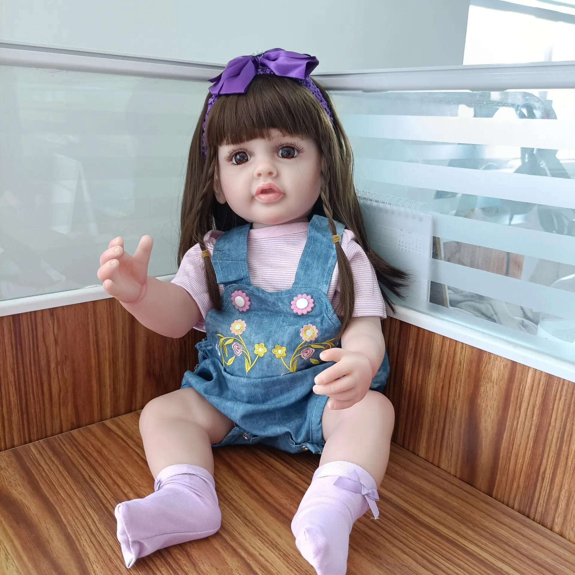 

55CM Full Silicone Body Reborn Baby Dolls New Lifelike Betty Doll Toys Soft Vinyl Playmate For Girls Birthday Gift