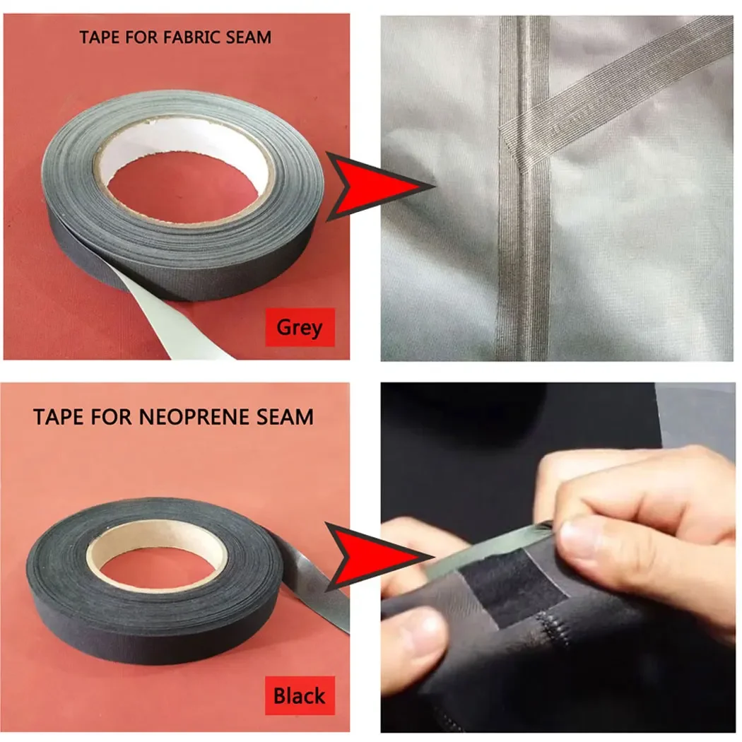 Iron On Neoprene Repair Tape Hot Melt Waterproof Seam Sealing Patch for Wetsuit Drysuit Waders Rain Jacket