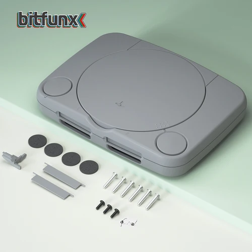 Imagen 2 del producto Bitfunx carcasa de repuesto transparente para consola de juegos funda carcasa para PlayStation PS One PSOne todas las versiones