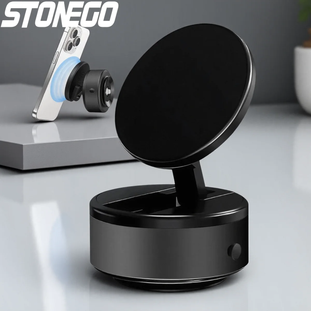 

Universal Car Dashboard Phone Holder Magnetic Suction Cup Multi-angle Accessories for Navigation All Smartphones