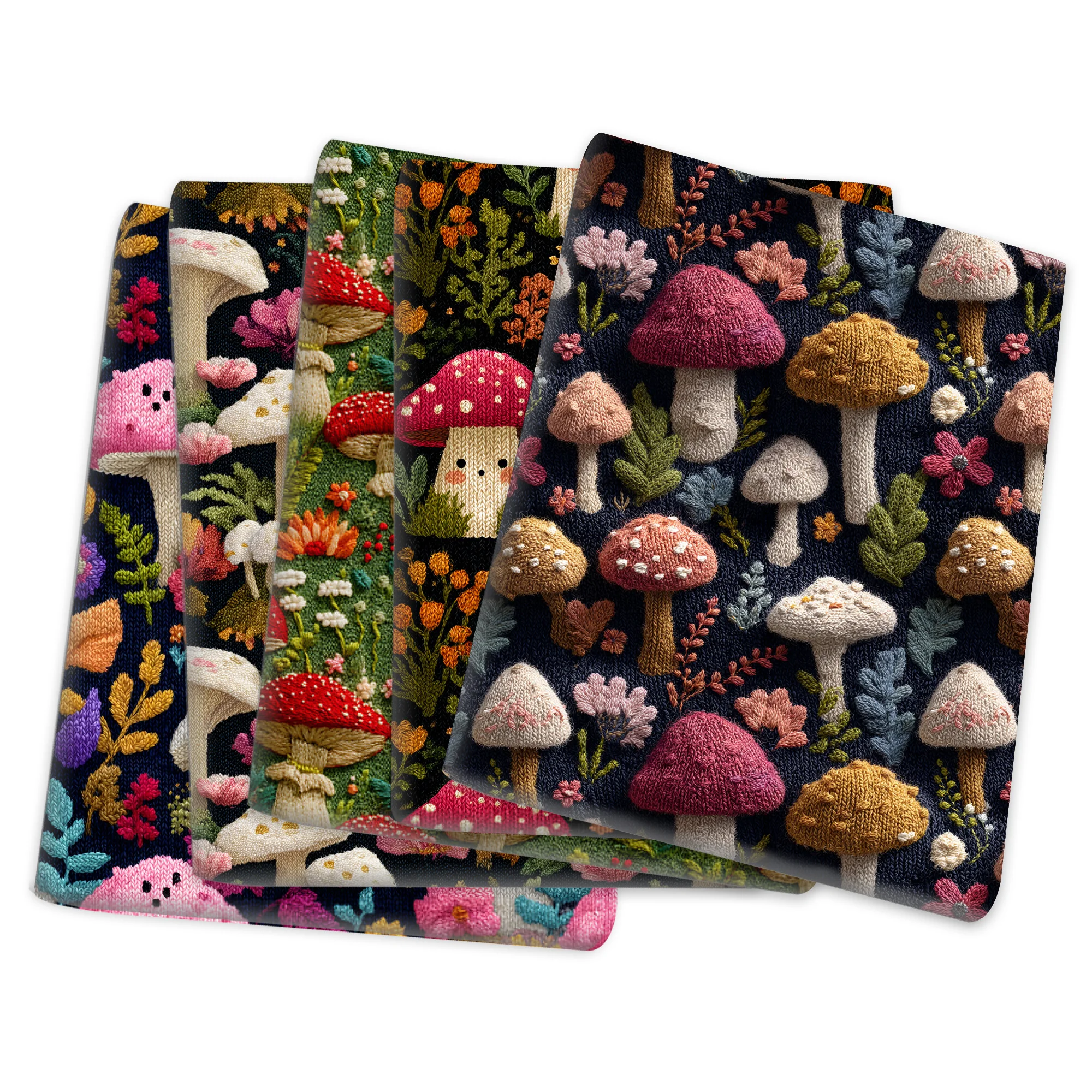 

50*145 см лоскутная полиэфирная хлопчатобумажная ткань с принтом грибов для шитья тканей для квилтинга материал для рукоделия «сделай сам»