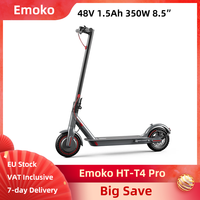 Emoko HT-T4 Pro Electric Scooter Foldable 350W 48V 1.5Ah 8.5 Inch Honeycomb Tires Folding E-scooter App Support Disc Brake+E-ABS