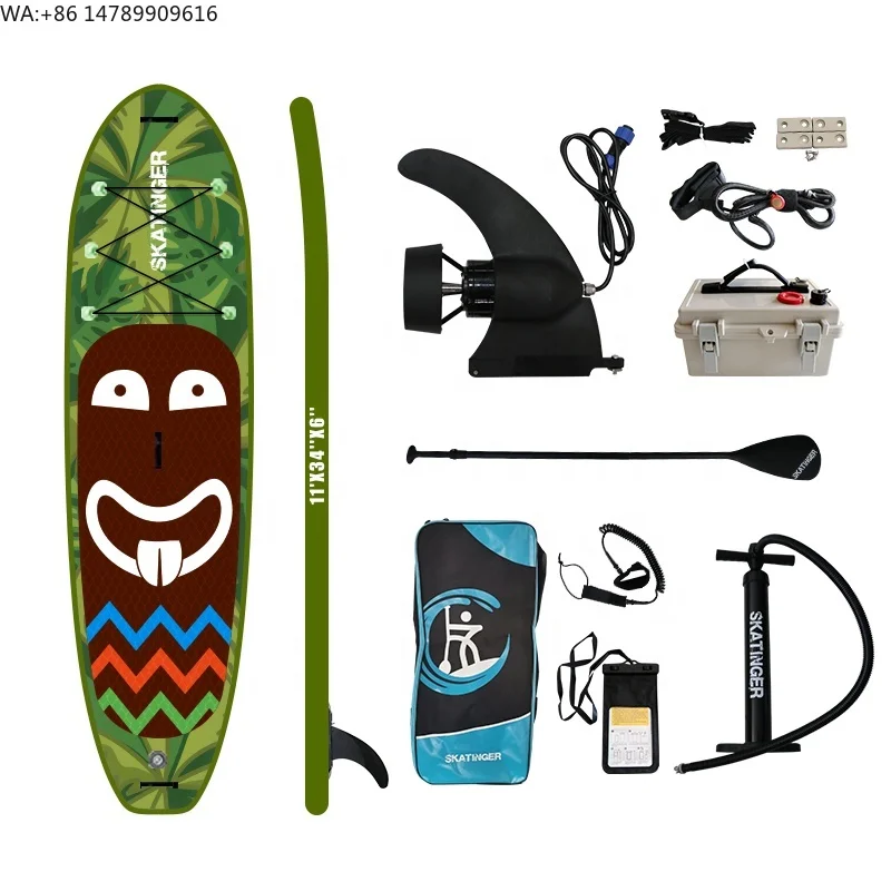 

China Wholesale Customized 11' Electric Surf Board Stand up Paddleboard Inflatable Paddle Board Electric Surfboard Paddle Surf