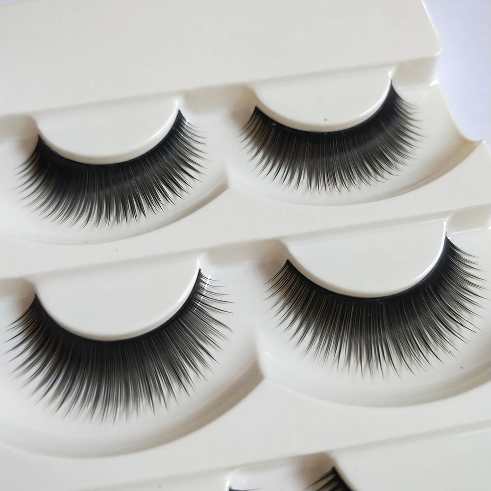 

Cotton Stalk False Eyelash Pairs Fake Eyelash Long Natural False Lashes Extension Thick Makeup Wedding Party Daily Use