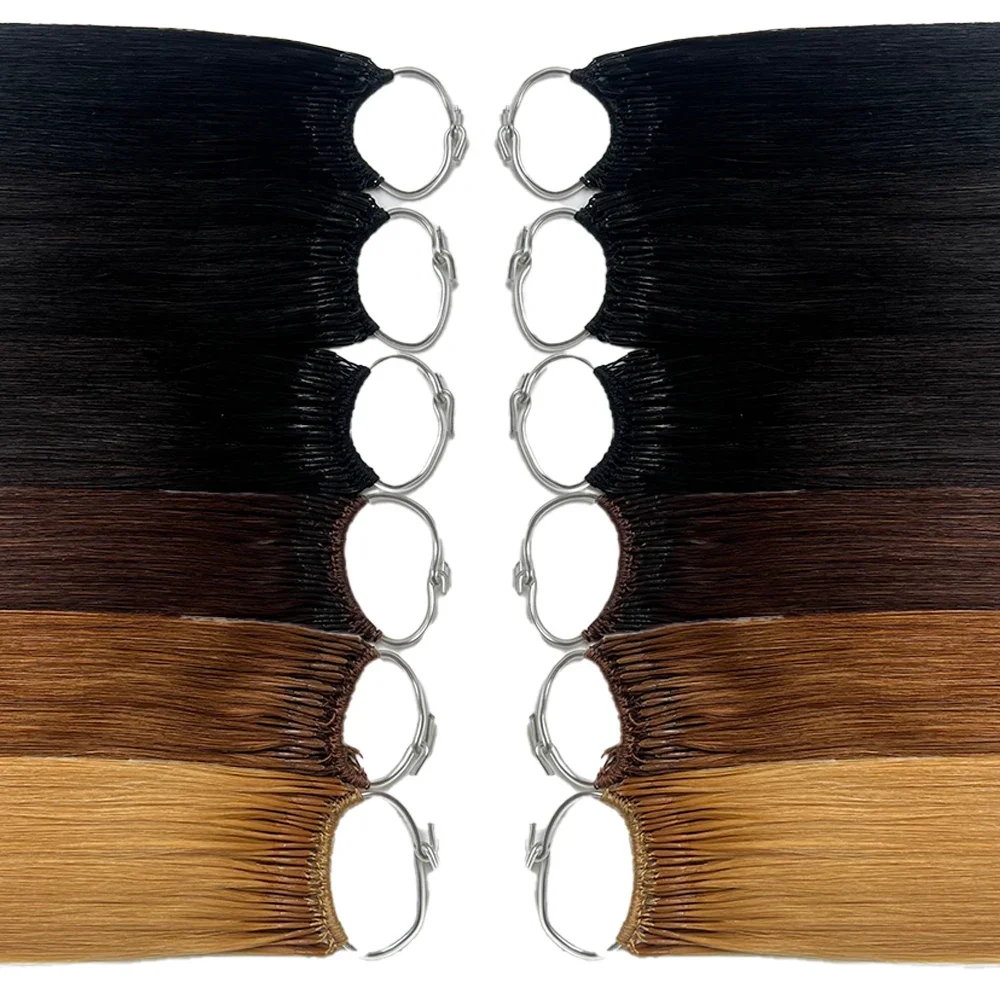 DIYOMO Hair Extensions Virgin Remy Cotton Thread Double Feather Korean Dark Popular Lightweight and Easy to Style Hair Extension