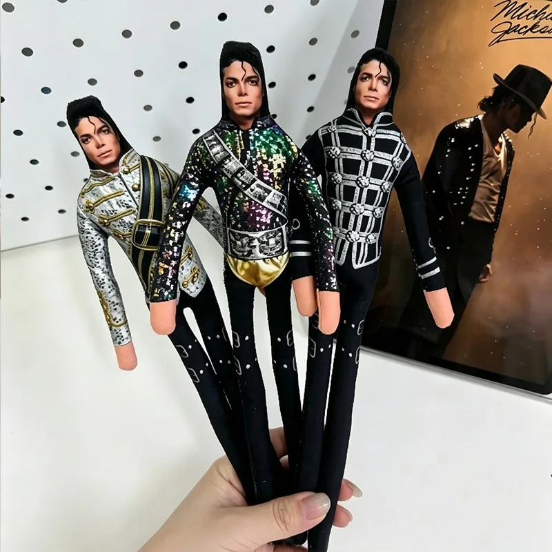 Michael Doll Plush Mj Pillow King Of Pop Music Legend Plush Pop Limbs Move Rock King Classic Plush Halloween Christmas Car Decor