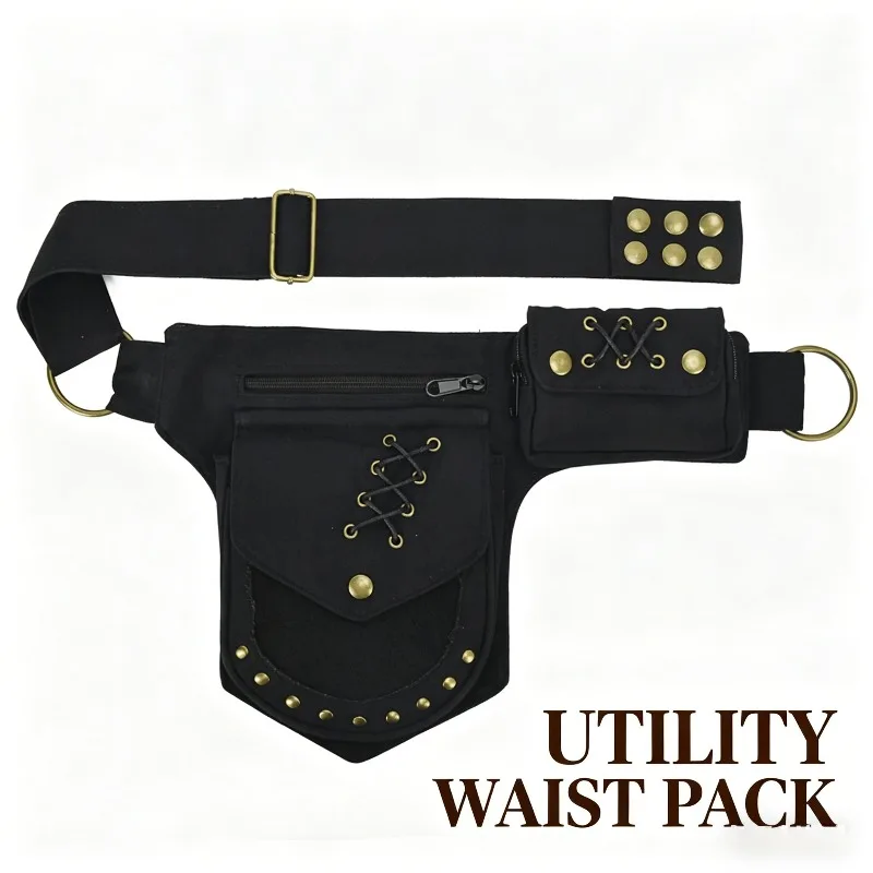 bolso-de-cintura-retro-con-tachuelas-para-hombre-y-mujer-tamano-pequeno-ligero-antirrobo-ideal-para-guardar-el-telefono-y-las-llaves-bandolera-para-correr-ciclismo-y-viajes