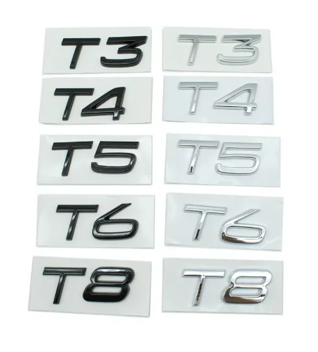 V8 V40 V50 V60 V90 letter label car stickers For Volvo accessories rear boot refit trunk emblem decoration displacement decal