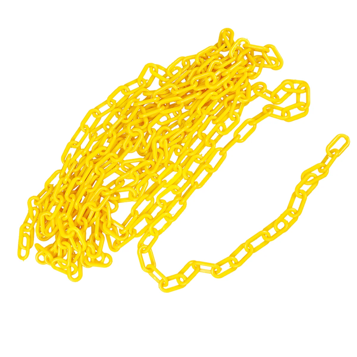 1 Roll of 6M Plastic Safety Chain Sun Shield Plastic Chain Hangers Colored Barrier Chain Belt for Construction Site