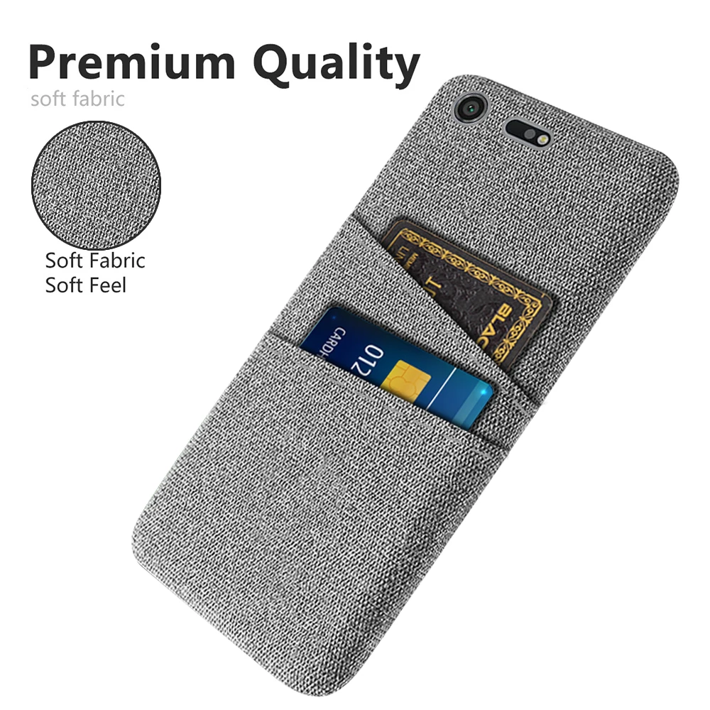 Luksusowe, materiałowe etui na telefon do Sony Xperia XZ Premium, etui z podwójną kartą, G8141, G8142, 5,46" — zdjęcie 5