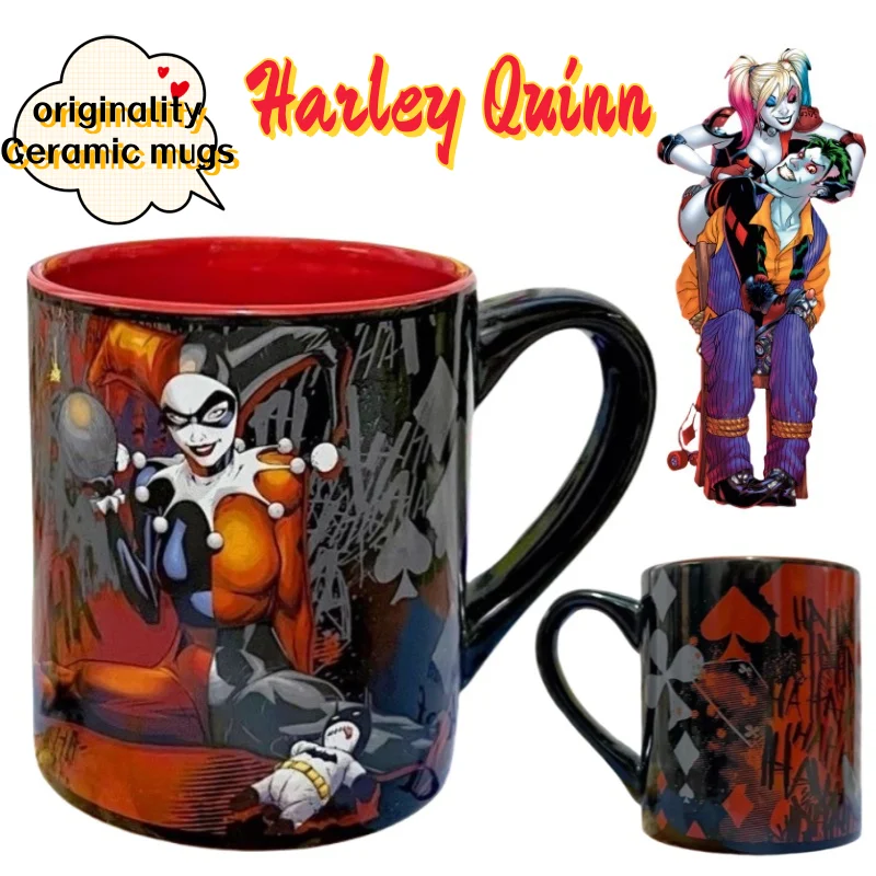 

BeastKingdom Suicide Squad Harley Quinn Personalized Ceramic Water Cup Student Dormitory High Value Mug Gift for Girlfriends