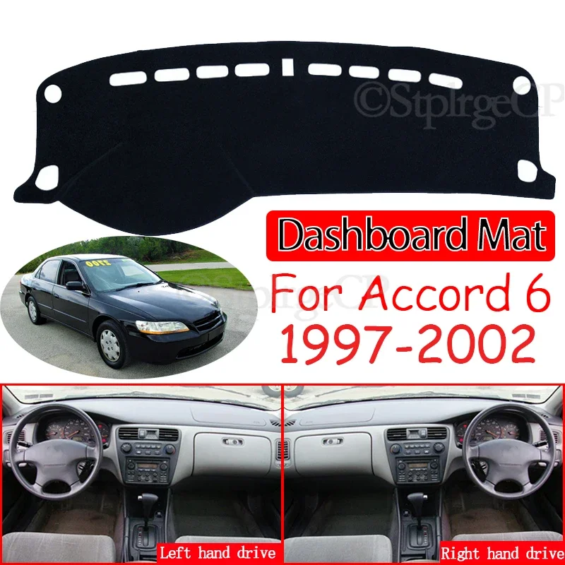 

Противоскользящий коврик для приборной панели Honda Accord 6 1997 1998 1999 2000 2001 2002, солнцезащитный коврик Dashmat, защитный коврик, аксессуары