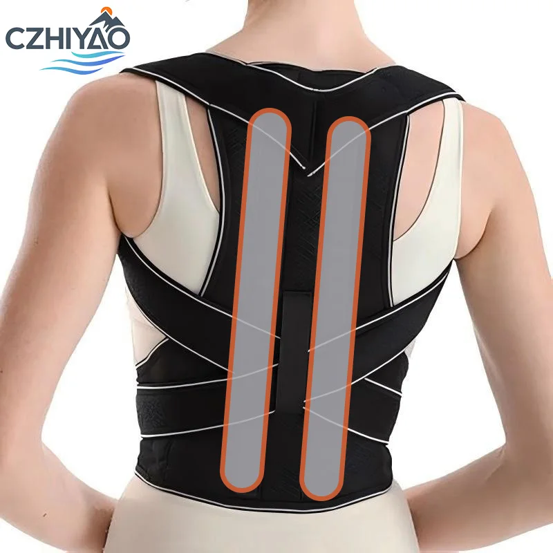 

CZHIYAO Adjustable Back Support With Spinal Brace For Both Men And Women To Improve Hunchback For Fitness Office Relieve Pain