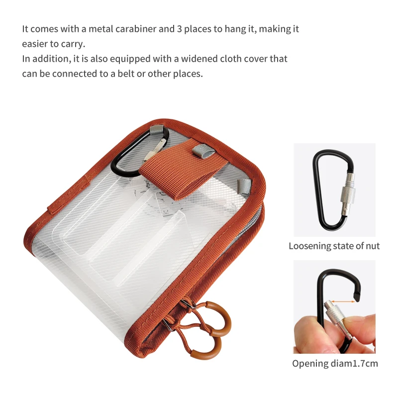 New Transparent Squid Jig Lure Hook Storage Case Wooden Shrimp Octopus Egi Plastic Protective Cover Waterproof Fish Tackle Bag view 5