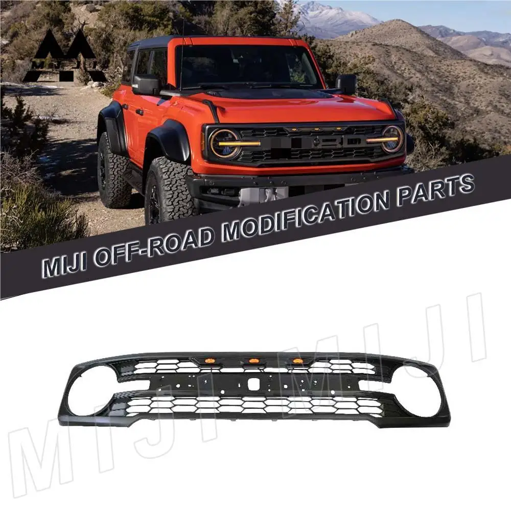 

4x4 Off road Auto Parts Other Exterior Accessories Front Grill Car Grille With Lights Fit For Bronco 2022