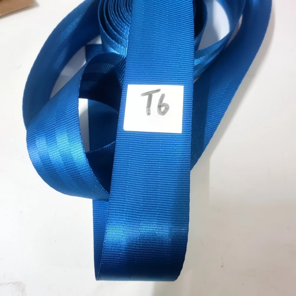 JOORMOM 5 Stripes Thickened Royal Blue (T6) 3M-30M Car Seat Belt webbing Personalized Modification Seat Belt Webbing