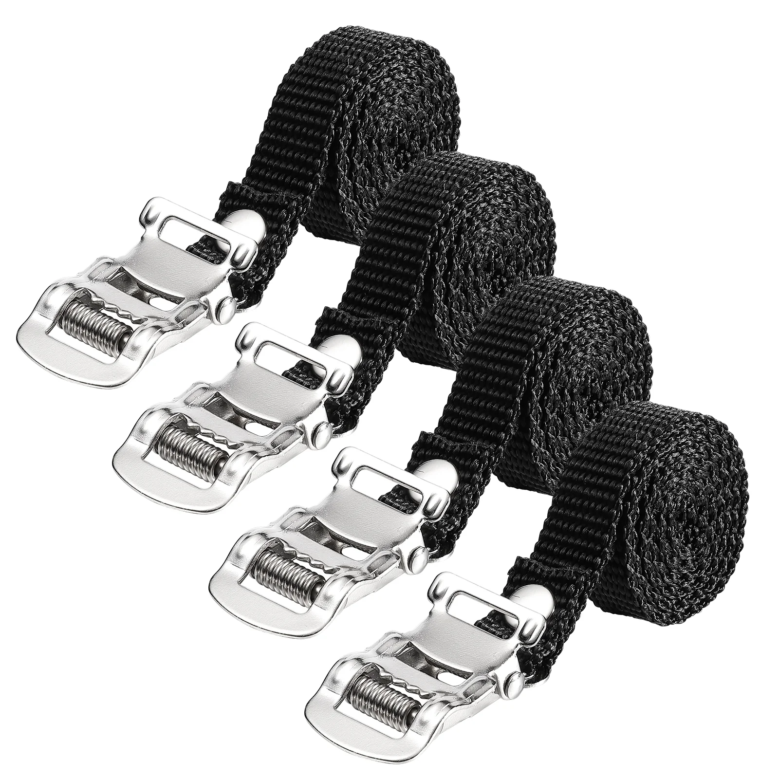 4-teiliges Pedalriemen für Heimtrainer, Zehenriemen, Fahrradpedalgurt, Fahrradpedalgurte, stationäre Fahrradgurte, Fahrradzubehör