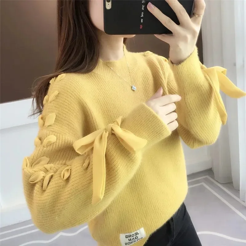 Women Sweaters Casual Loose Long Sleeve Female Jumper2024 New Turtleneck Sweater Autumn Winter Knitted Pullovers