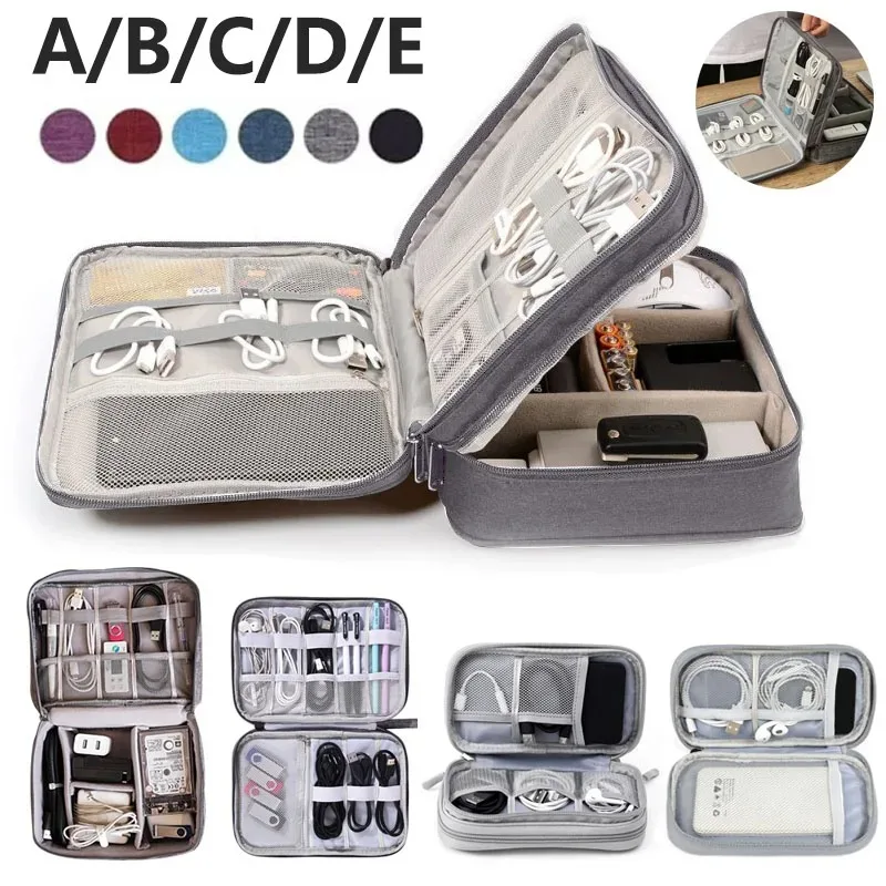 Shockproof Digital Storage Bag Electronics Devices Accessories Digitals Pack Waterproof USB Charger Plug Cable Organizer Pouch