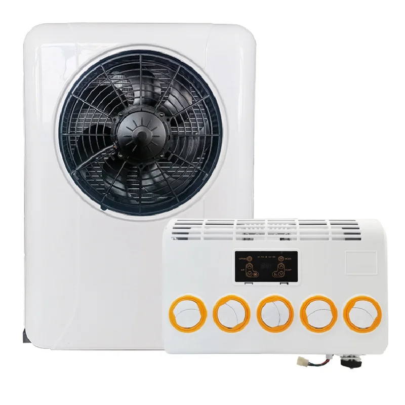 Low Price DC 24V Split Air Conditioner for Truck Camper Cars RVs & Campers Portable Aire Acondicionado Parking Cooler Unit 12V