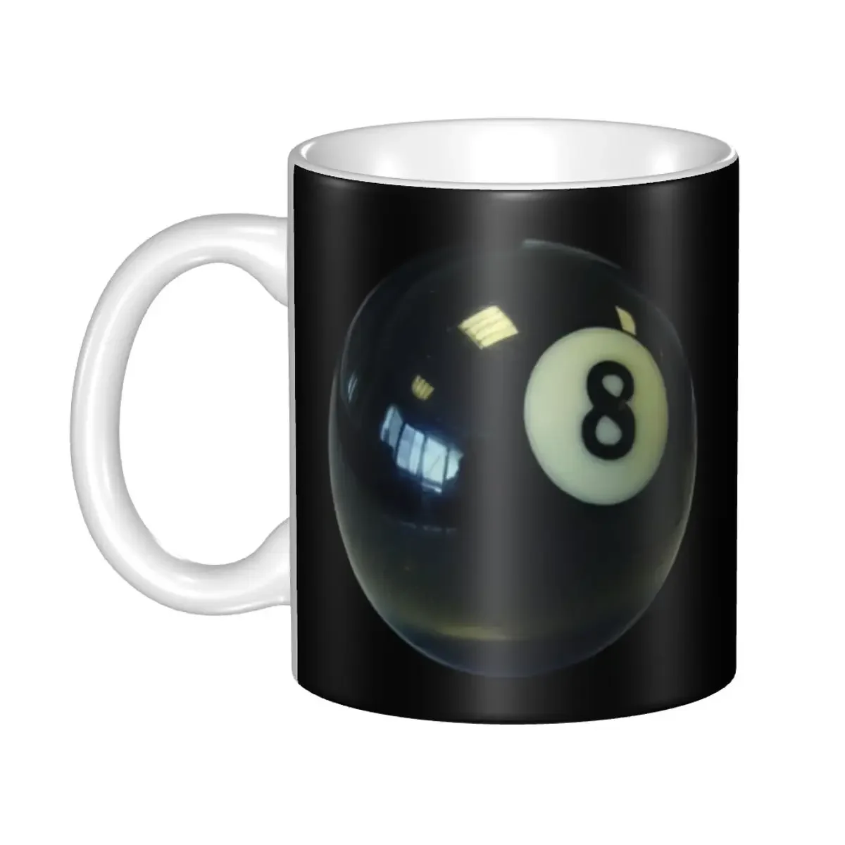 

Customized 8 Ball Mugs DIY Billiards Ceramic Tea Milk Coffee Cup