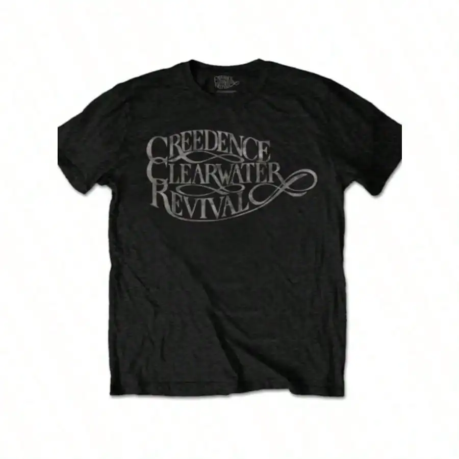 

Creedence Clearwater Revival Vintage Logo T Shirt Bodybuilding Sports Tees Summer Training Workout Jogging Tops