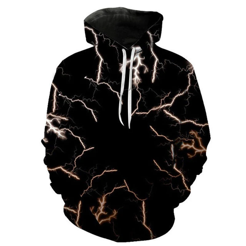 Lightning Harajuku Pattern Fashion Style 3D Printed Hoodies Unisex Pullovers Hoodie Casual Sweatshirts Street Top Tracksuit