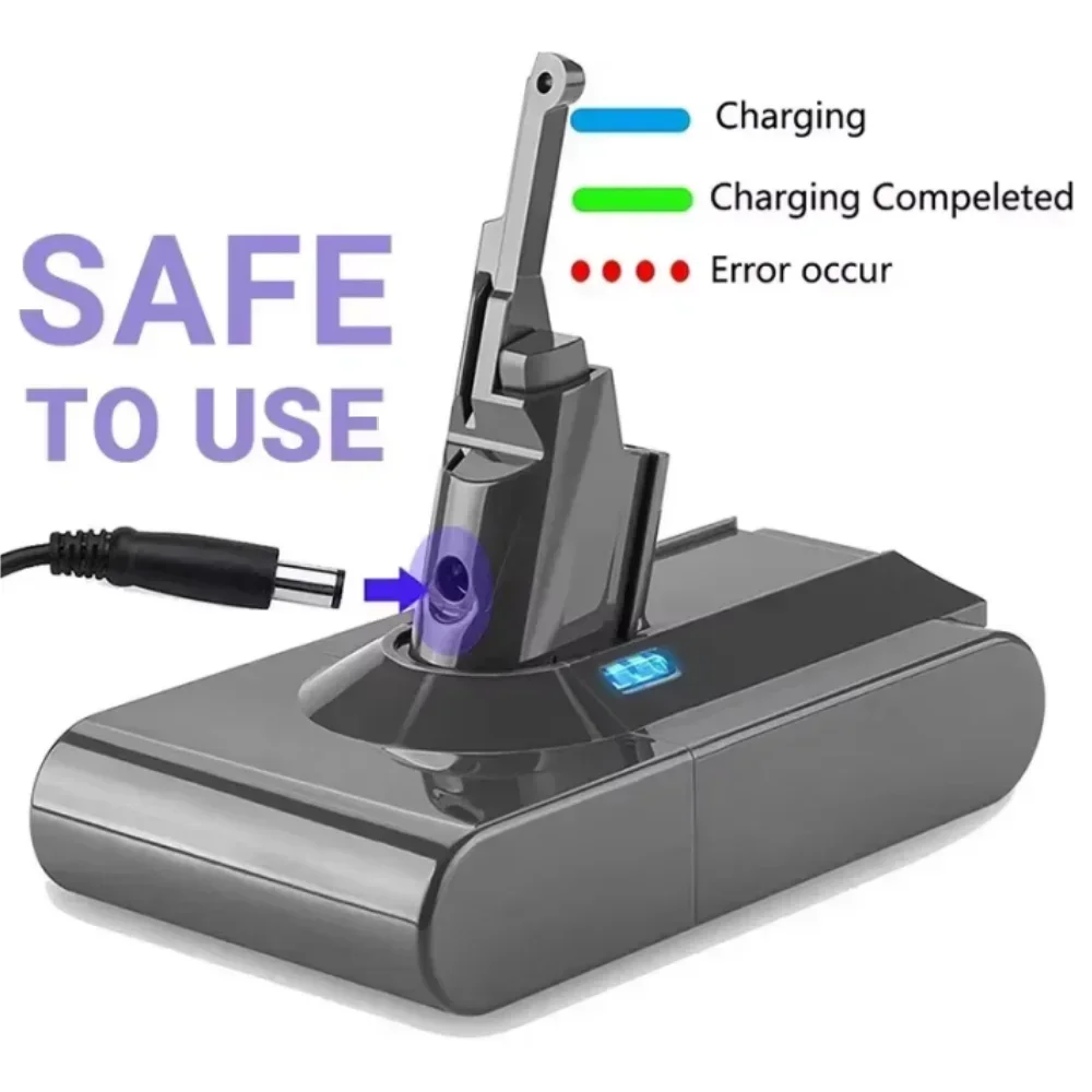 4800 مللي أمبير 21.6 فولت لبطارية دايسون V8 المطلقة V8 الحيوان ليثيوم أيون SV10 سلسلة مكنسة كهربائية محمولة قابلة للشحن