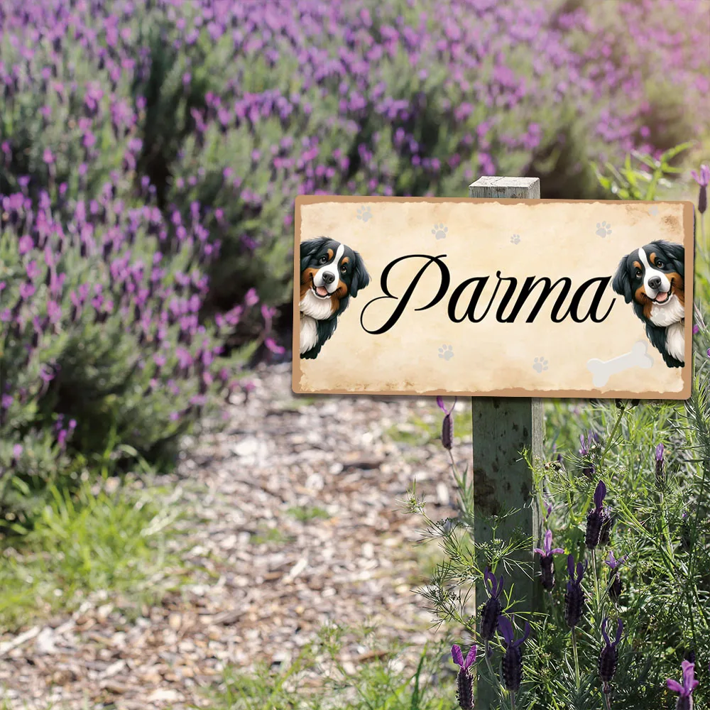 

1PC Excellent symmetrical dog pet kennel Personalized Name Custom Signage Personalized Listing Wall Art Decor Garden Plaque