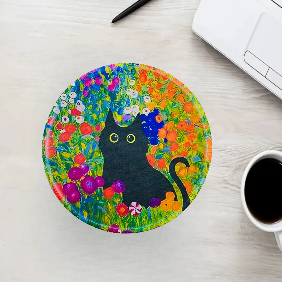 

Нескользящий круглый коврик для мыши с прошитыми краями | Коврик для игрового и офисного стола