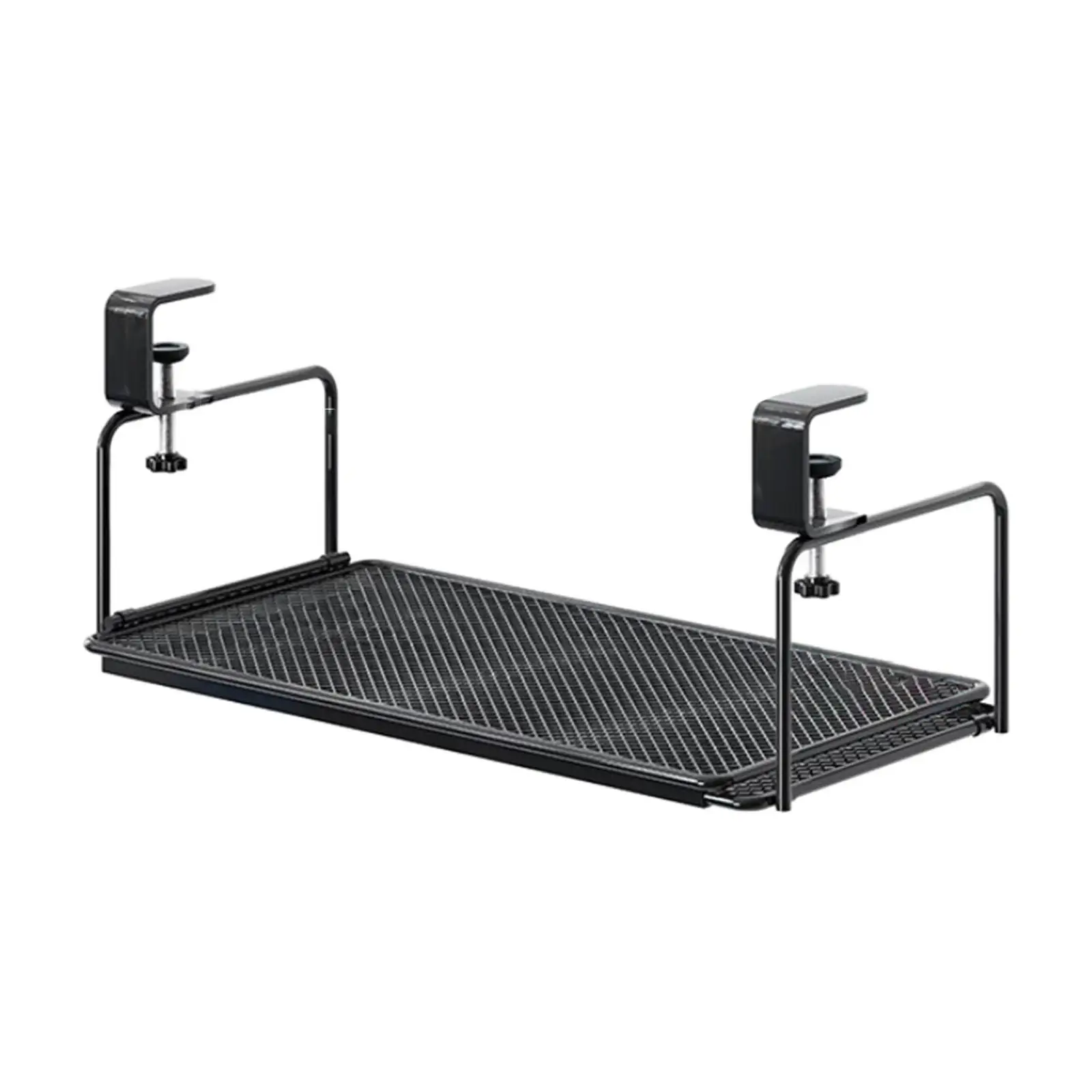 Under Desk Storage Tray Retractable Cable Management Tray Clamp-on Sundries Holder for Tissue Books Kitchen Office Household
