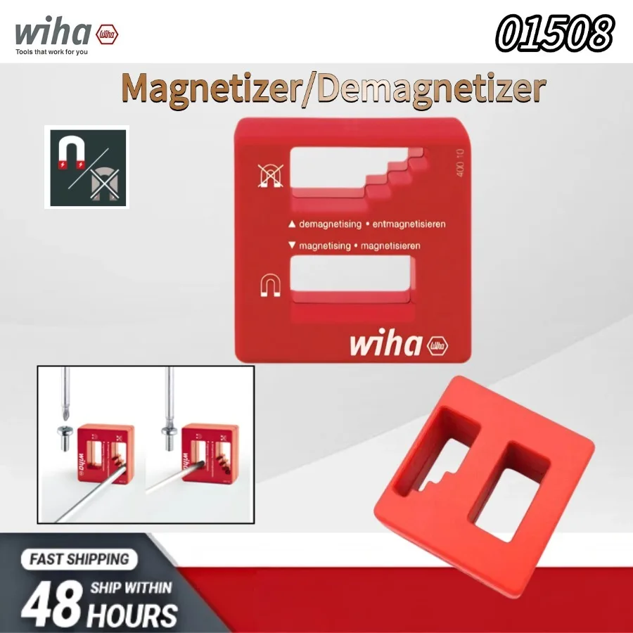Wiha 01508 Magnetiser Demagnetiser for Screwdrivers Tweezers Steel Tools Quick Magnetic Control Hand Tool