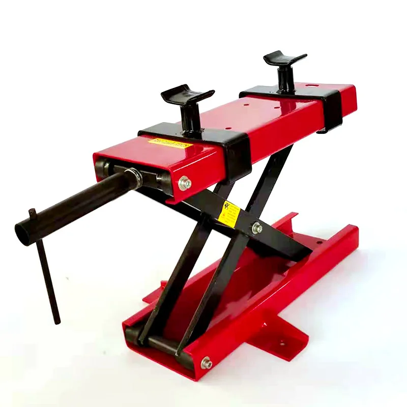 Motorcycle lift table repair rack