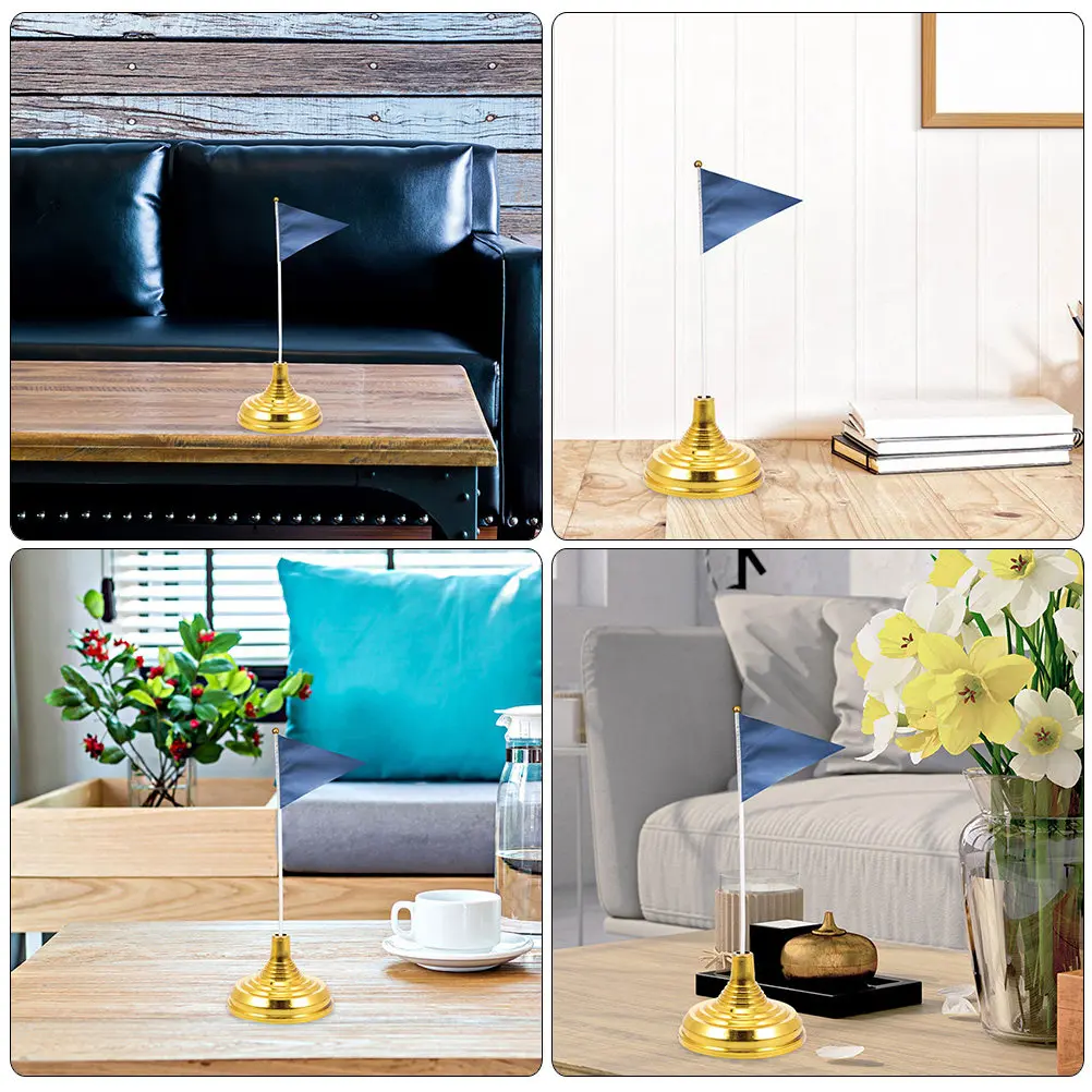 Flag Base Stand Free Standing Mini Holder for Table Indoor Plastic Desk Small Garden Desktop Display Metal Flagpole
