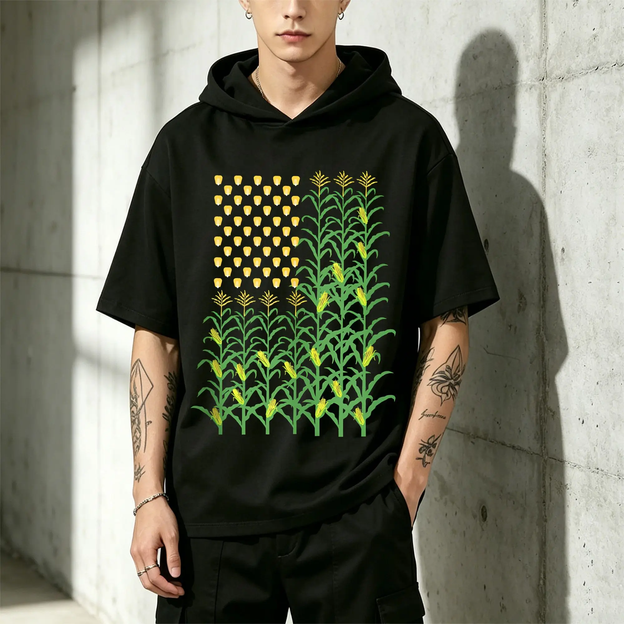 Men's Short Sleeve Hoodie Crawdaddy——Exclusive Title for Lobster Lovers, Tailored Fit