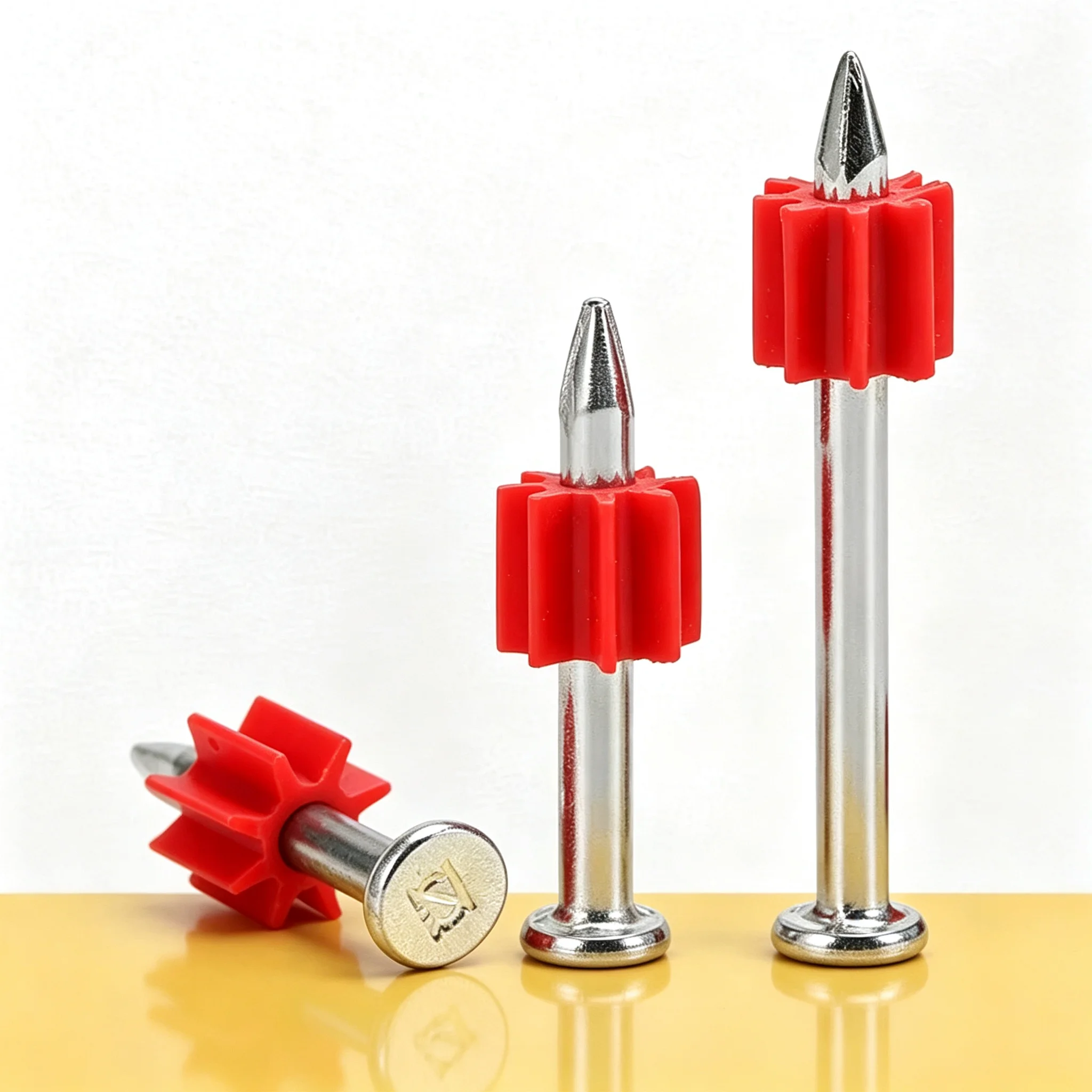 3.5mm 22-52mm Hardened Cement Masonry Concrete Nails 100Pcs High Carbon Steel Flat Head Wall Fixing Advertising Nail Gun Parts