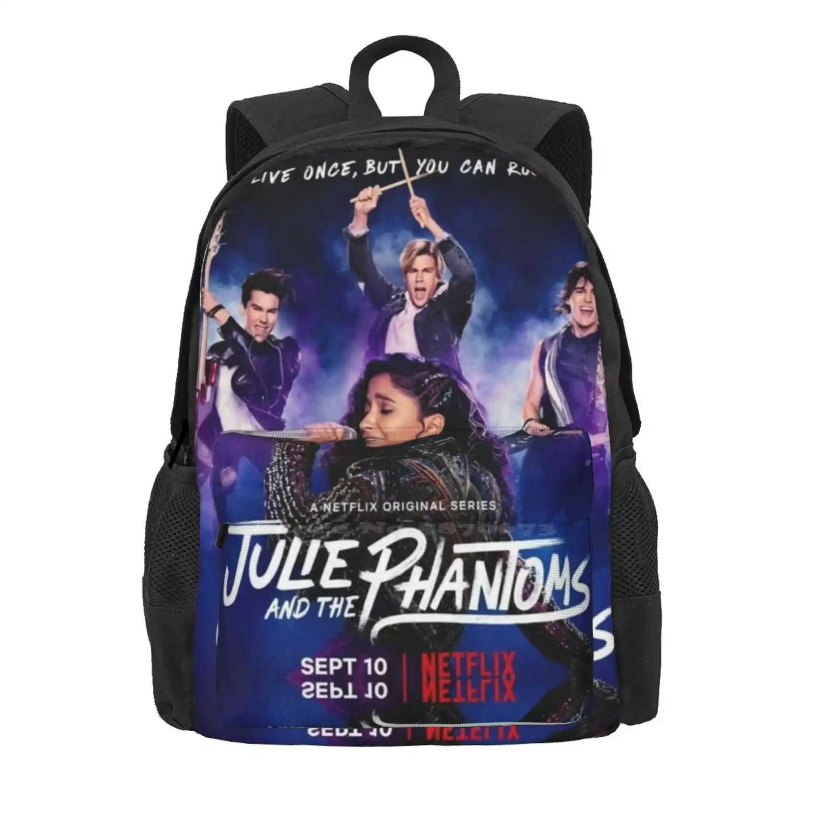 Julie And The Phantoms Hot Sale Backpack Fashion Bags Julie And The Phantoms Madison Reyes Charlie Gillespie Luke Owen Joyner