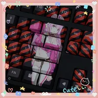 108 Keys/Set New DARLING In The FRANXX Zero Two Anime Custom Design Keycaps Theme Backlit for Mechanical Keyboard Keycaps DIY