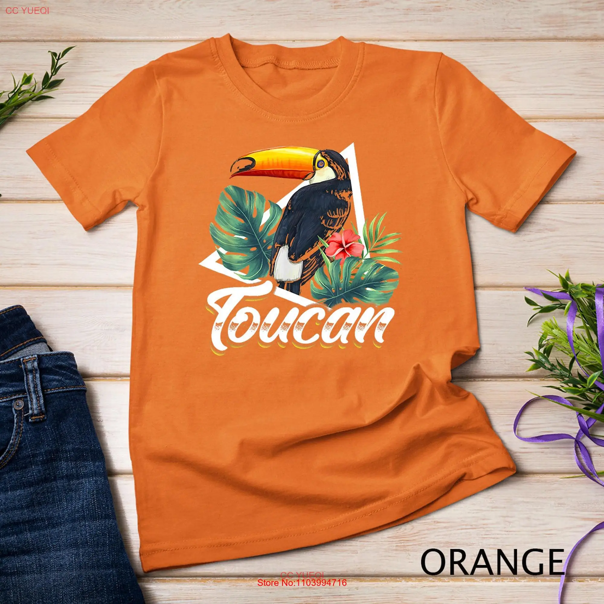 

Футболка Toucan Bird Lover с длинным или коротким рукавом