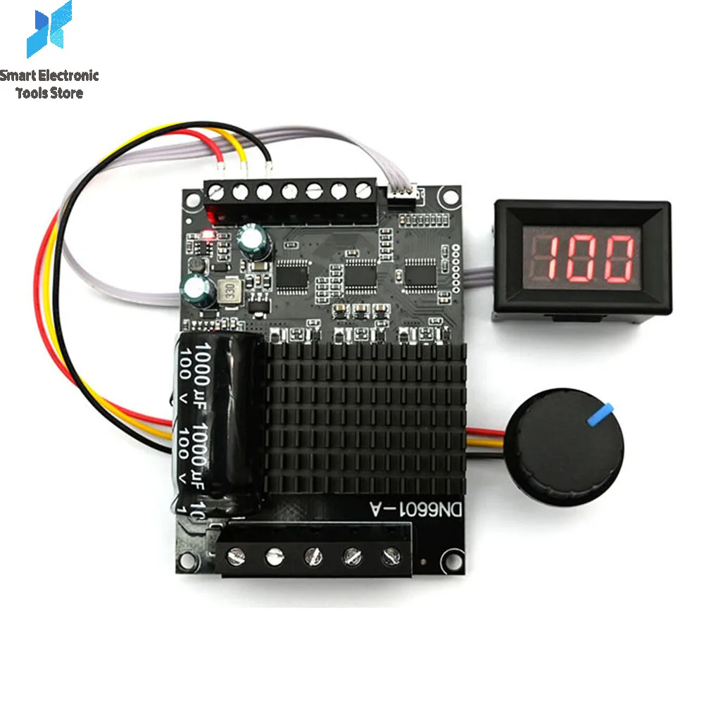 

DC 6-72V 15A цифровой дисплей трехфазный бесщеточный двигатель драйвер ШИМ высокая мощность прямого и обратного водяного насоса контроллер двигателя