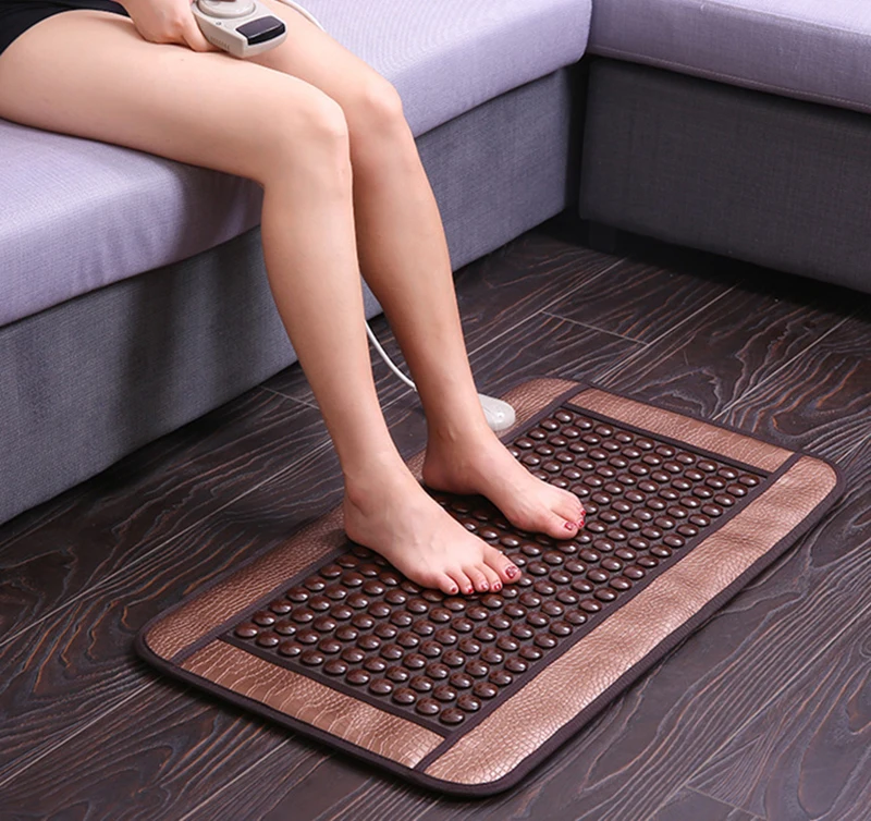 220v cuidados de saúde coreia germânio turmalina massagem esteira jade colchão aquecimento elétrico terapia almofada nuga melhor ceragim