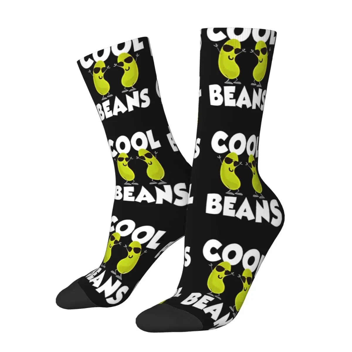 Winter Crazy Design Women Men Cool Beans Rocking National Day Socks Celebration Funny Farmer Coffee Sweat Absorbing Yoga Socks