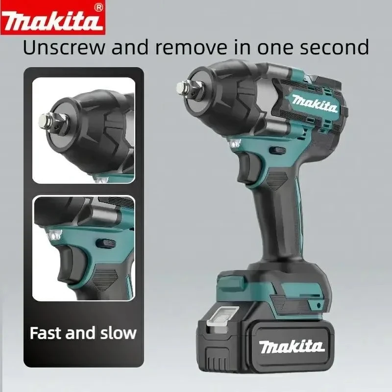 Makita 18V Charging Impact Wrench Brushless Lithium Electric Wrench Large Torque  DTW700 DTW700RGD Impact Wrench